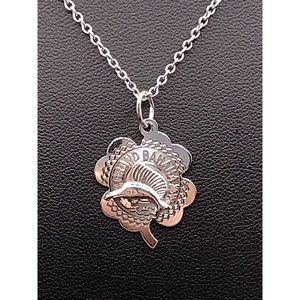 Sterling Silver Grand Bahama Sail Fish Pendant Necklace 17"